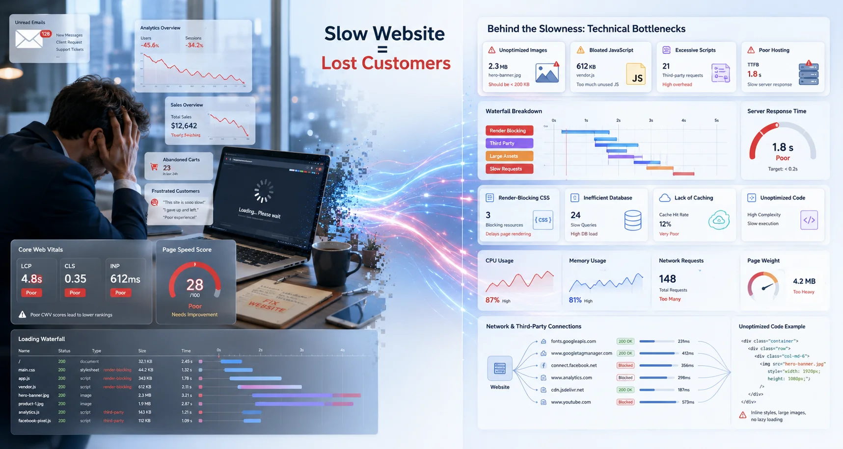 Why Your Website Is Slow Even After Hiring a Developer
