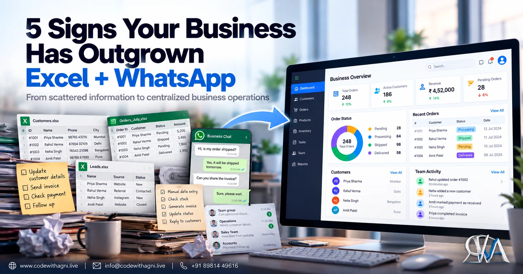 5 Signs Your Business Has Outgrown Excel and WhatsApp